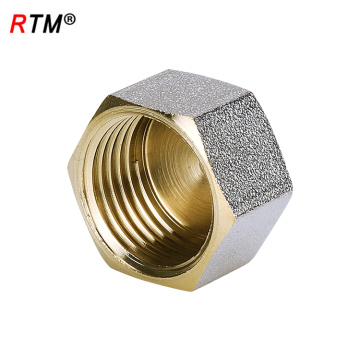 J17 4 12 screw brass fitting end cap fitting